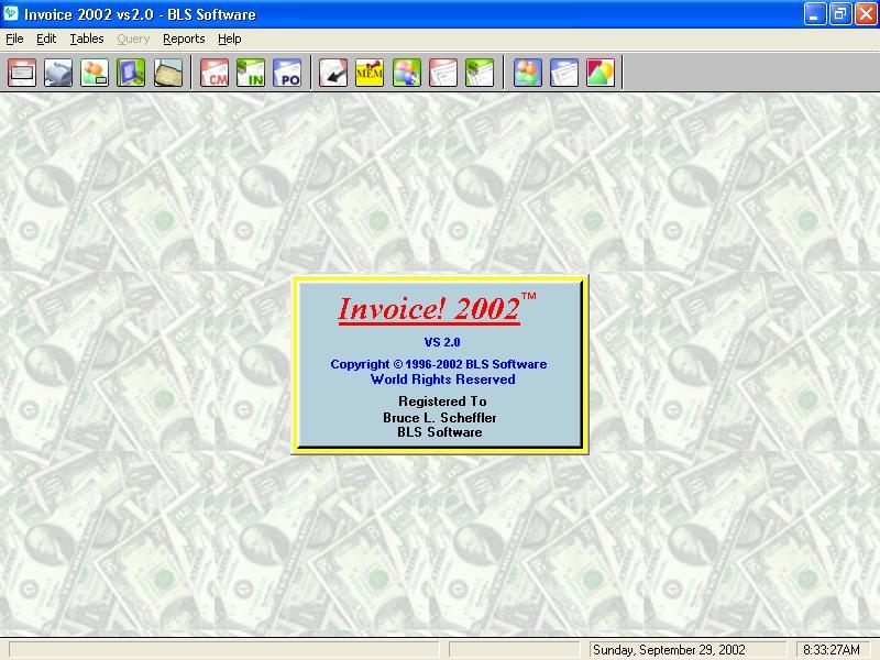 Invoice! 2002 Screenshot